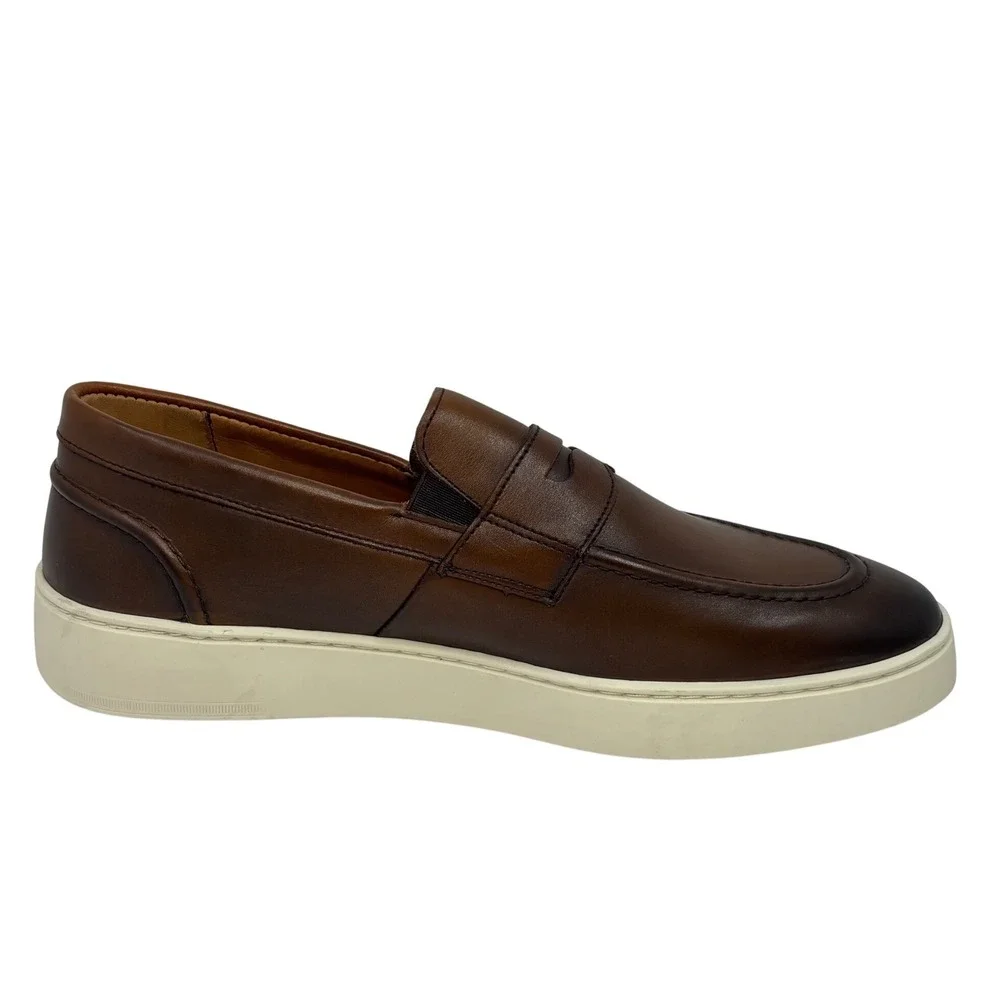 Allen Edmonds Mens Randolph Leather Penny Loafer Sneaker Size 8.5 D Brown 7458